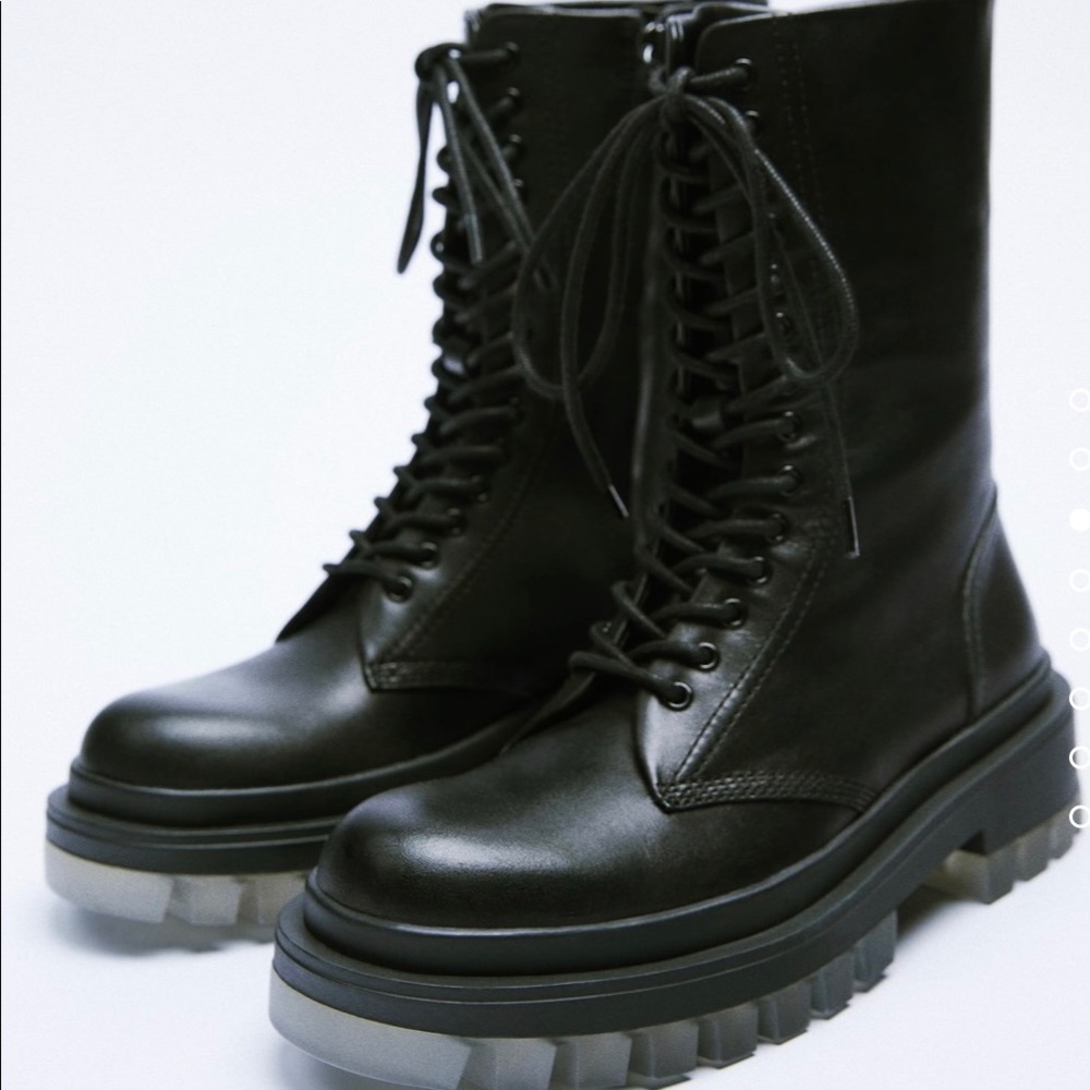 NWT - Zara Leather Boots